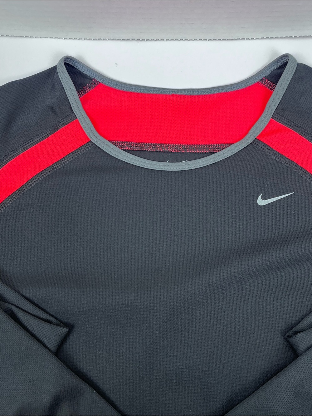 Nike Women's Dri-Fit Lightweight Running Shirt Black & Pink 409755 Size XL; Gym - Picture 7 of 12